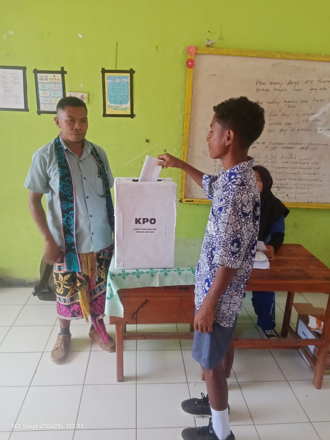 Pemilihan Ketua dan Wakil Ketua OSIS SMP Negeri Wini Jadi Wadah Pembelajaran Demokrasi Siswa