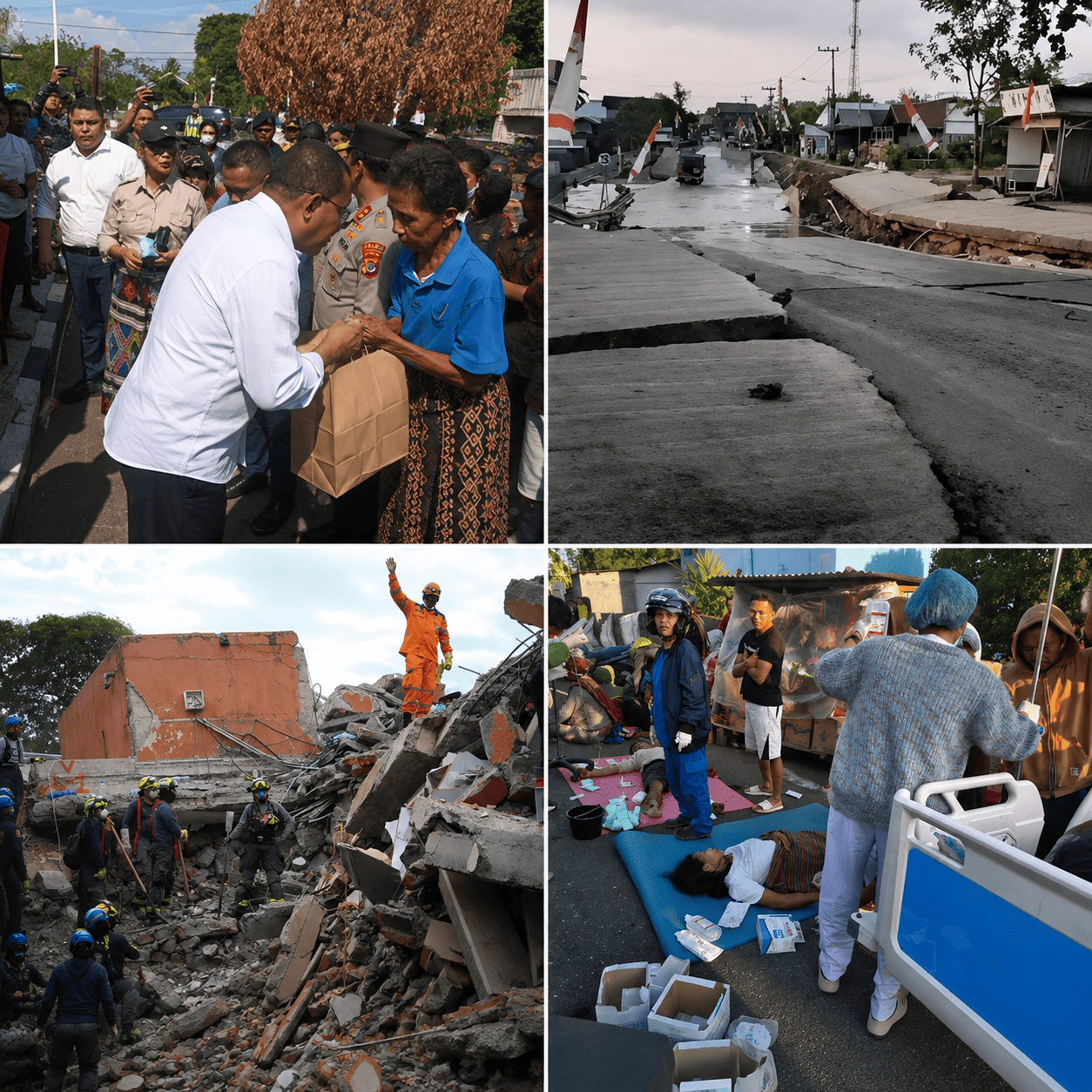 [ID] Flores Berduka, 33 Orang Meninggal Dunia Akibat Gempa; Pemerintah NTT Percepat Evakuasi dan Penyaluran Bantuan
